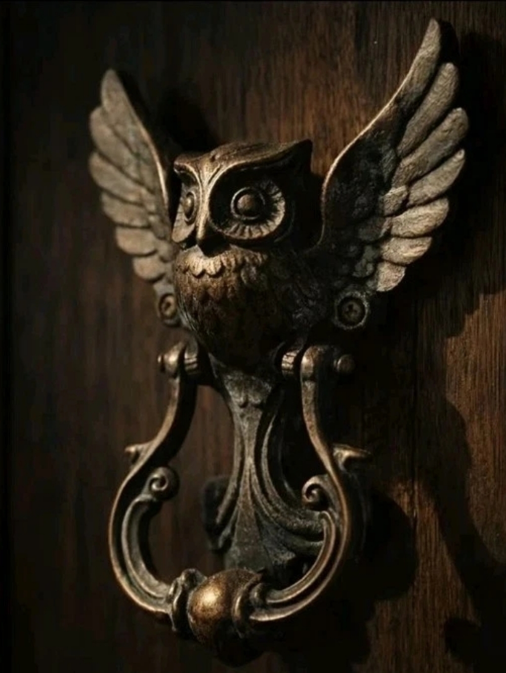 Owl Cast Iron Authentic Foundry Door Knocker